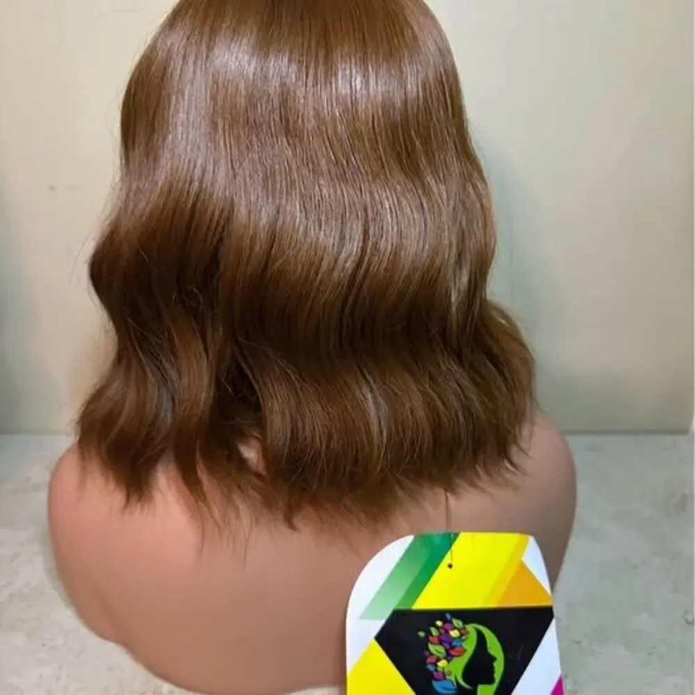 NEW Short Wavy Bob Wig with Bang